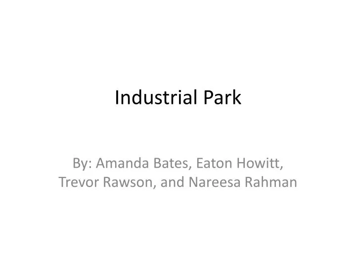 industrial park