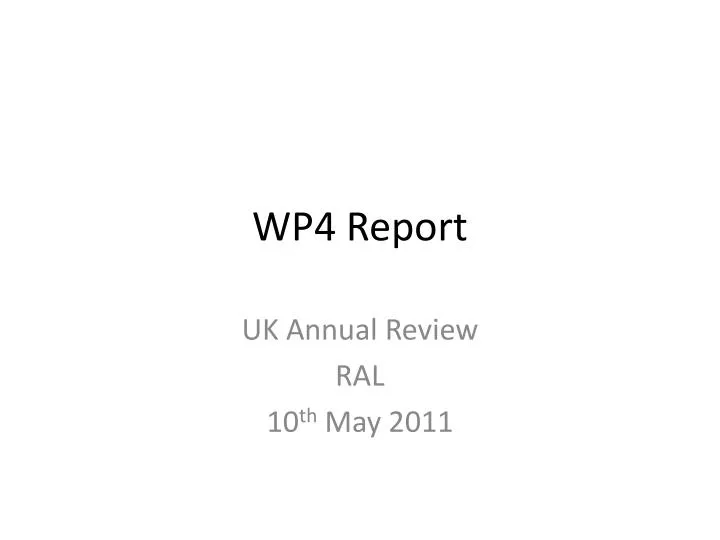wp4 report