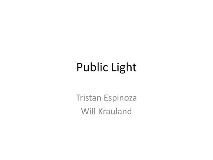 public light