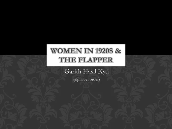 women in 1920s the flapper