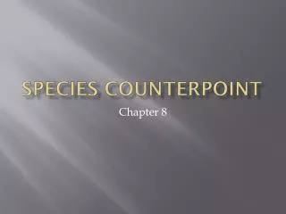 Species Counterpoint