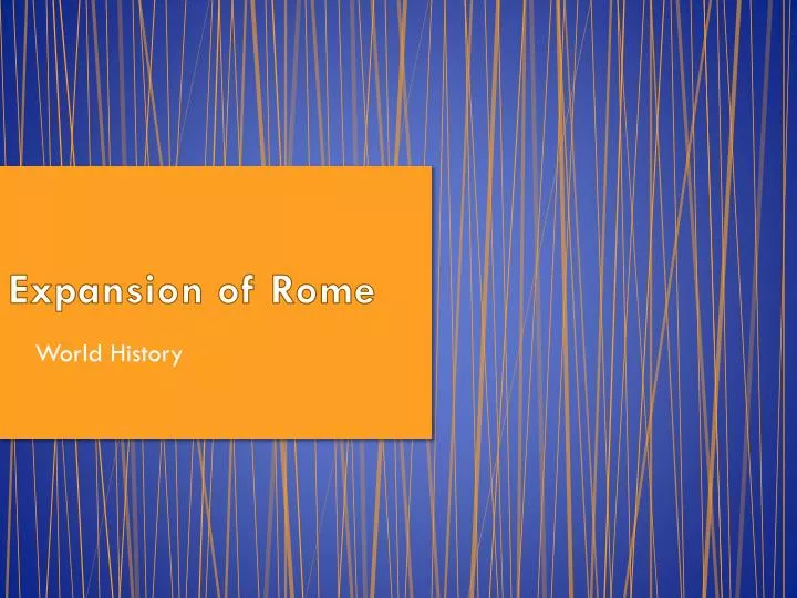 expansion of rome