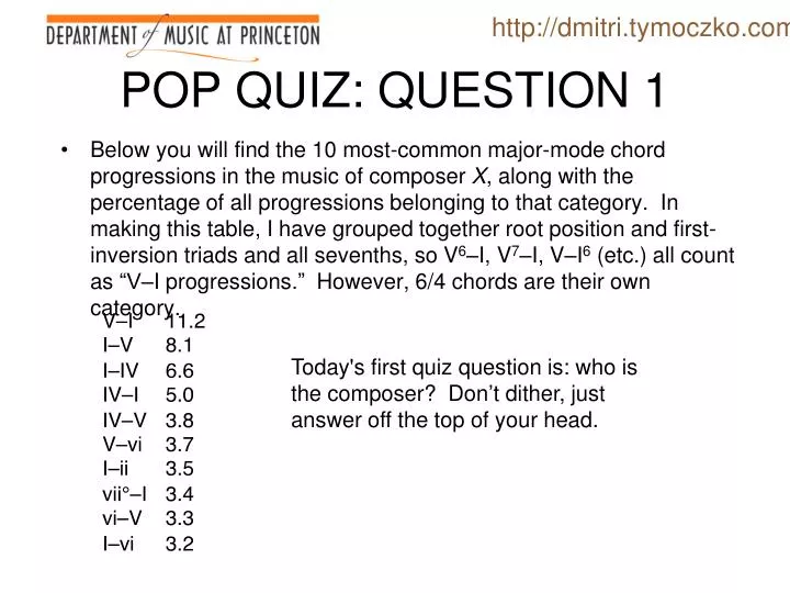 pop quiz question 1