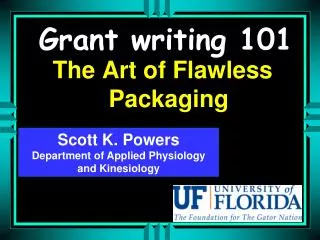 Grant writing 101