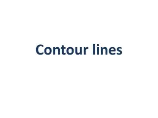 Contour lines