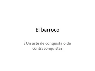 el barroco