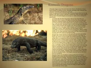 Pictures of komodo