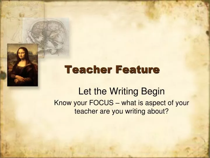 teacher feature
