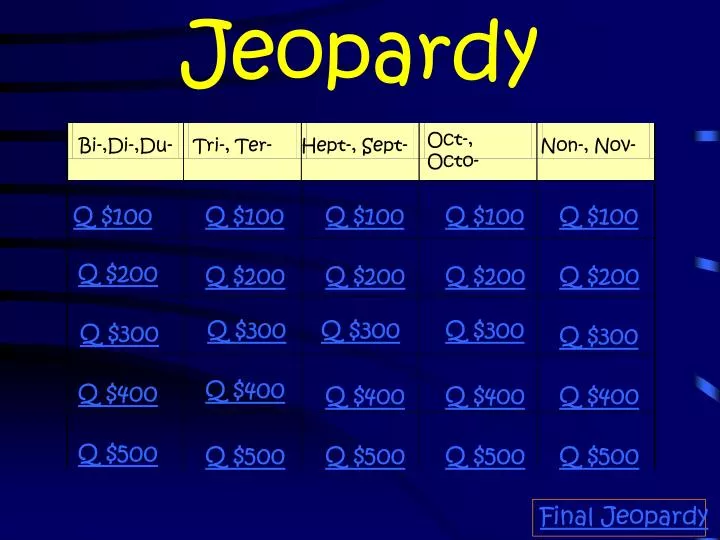 jeopardy