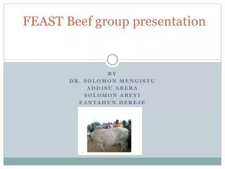 feast beef group presentation