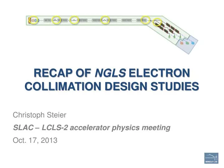 recap of ngls electron collimation design studies