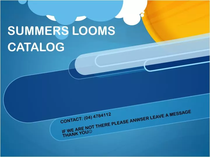 summers looms catalog