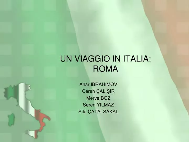 un viaggio in italia roma
