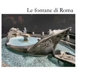 le fontane di roma
