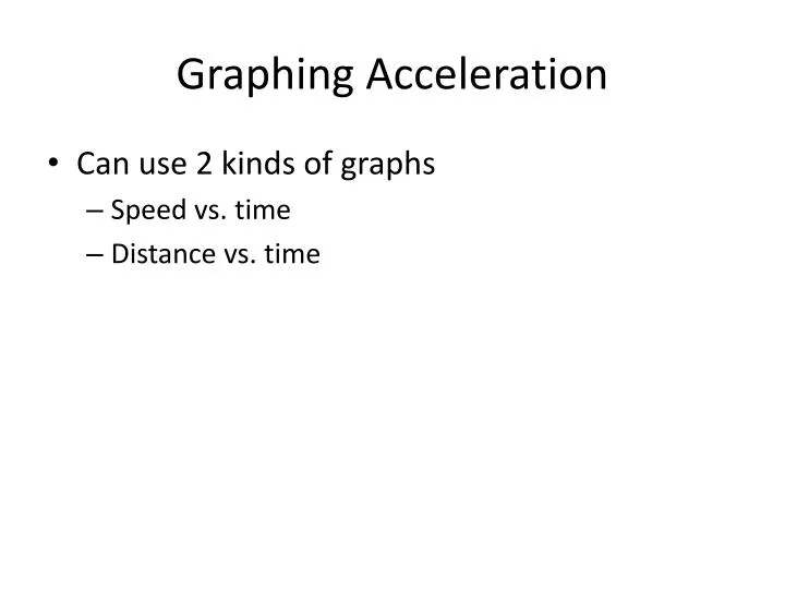 graphing acceleration