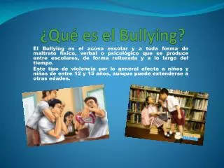 qu es el bullying