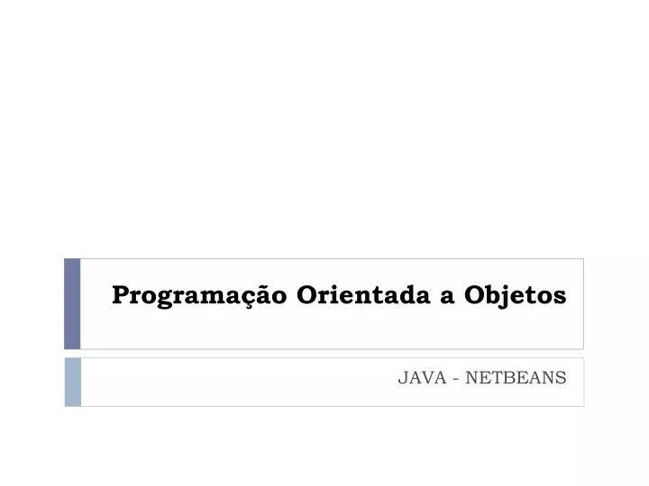 programa o orientada a objetos