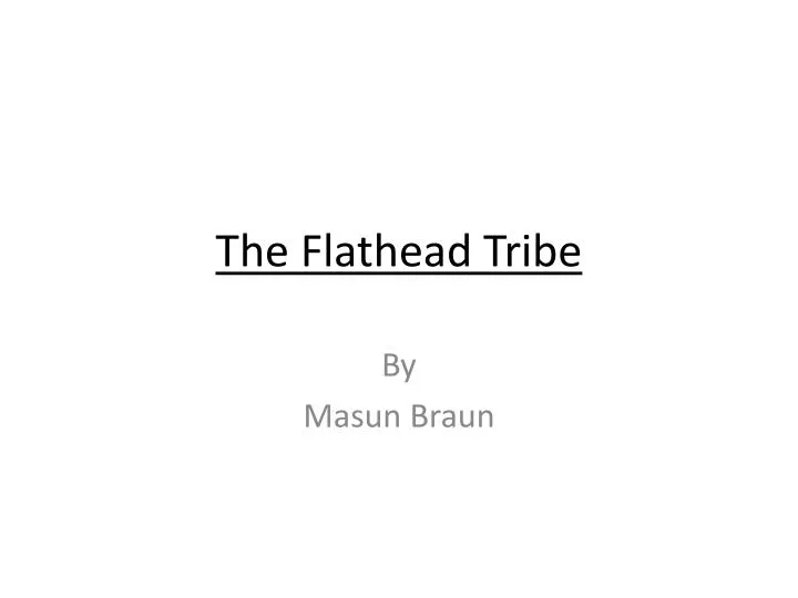 the flathead tribe
