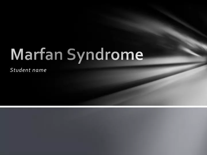 marfan syndrome