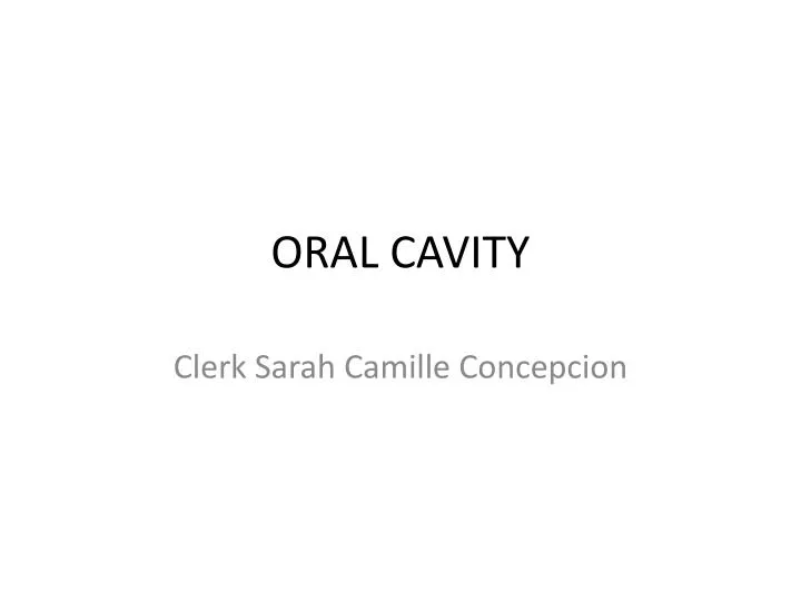 oral cavity