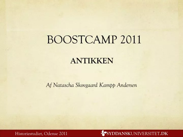 boostcamp 2011