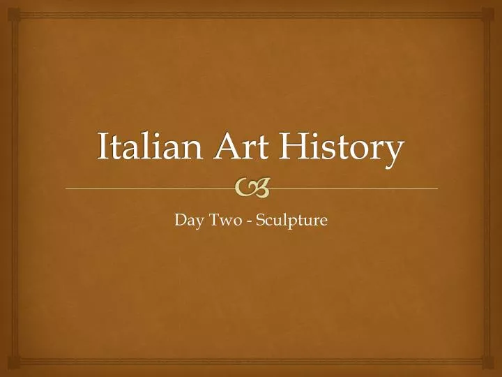 italian art history