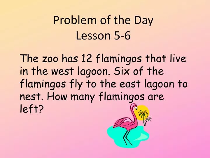 problem of the day lesson 5 6