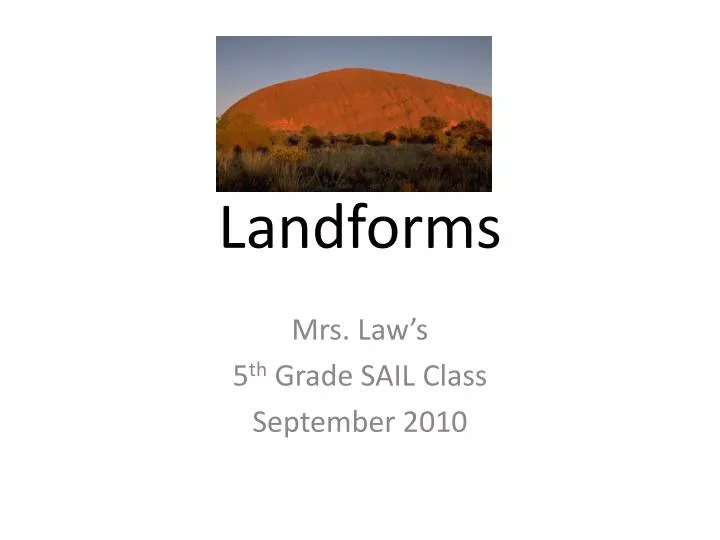 landforms