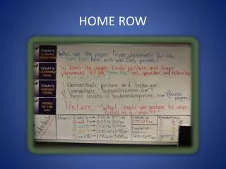 home row