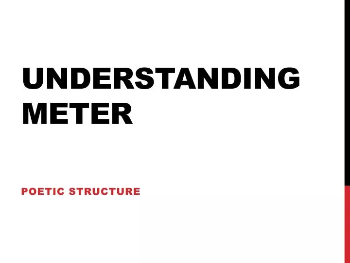 understanding meter