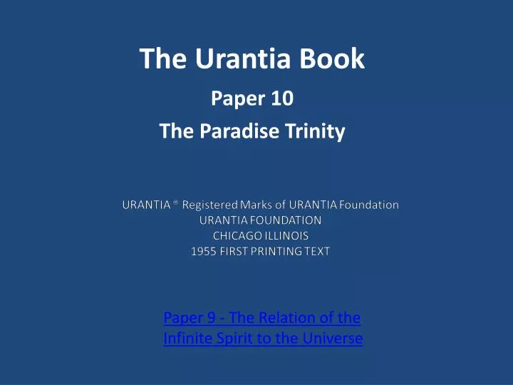 the urantia book