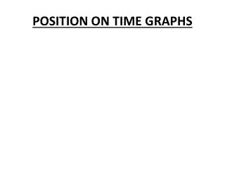 POSITION ON TIME GRAPHS