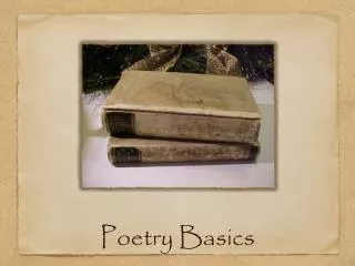 Poetry Basics