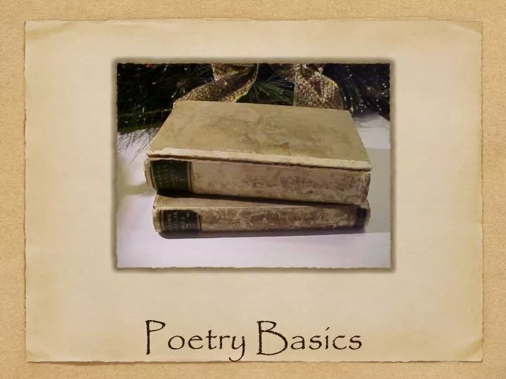 poetry basics