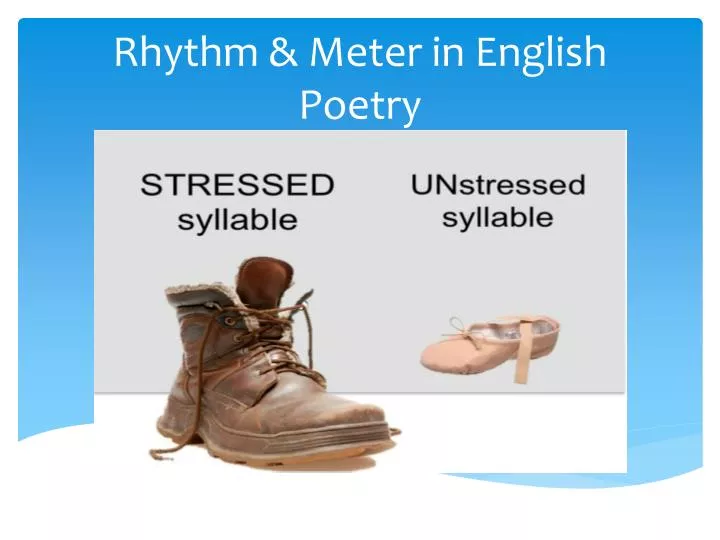 rhythm meter in english poetry