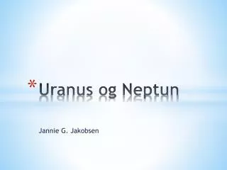 uranus og neptun