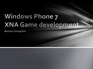 windows phone 7 xna game development