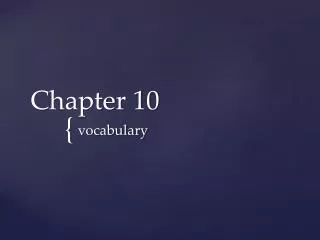 Chapter 10