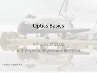 Optics Basics