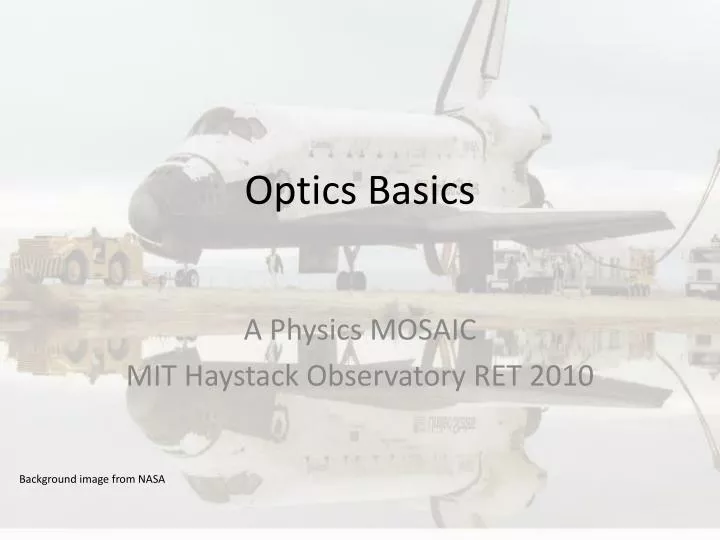 optics basics