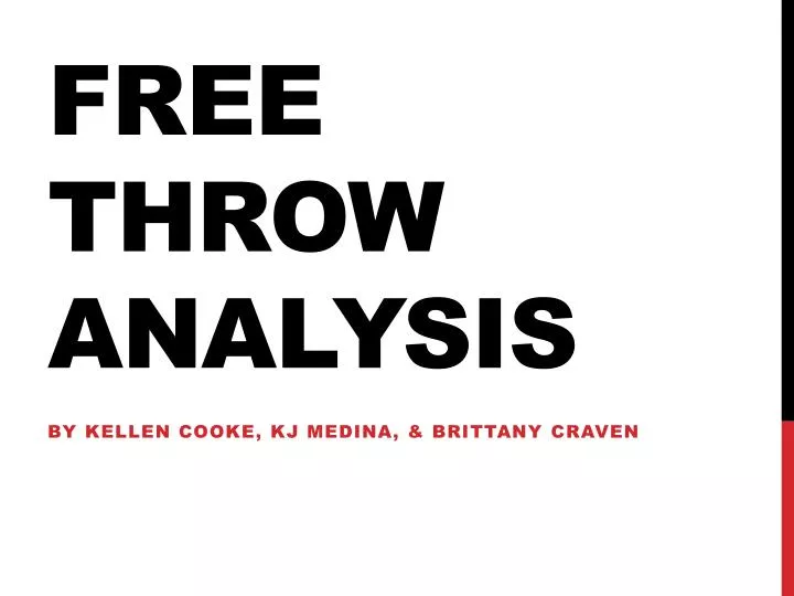 free throw analysis