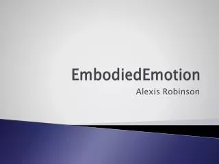 EmbodiedEmotion