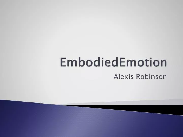 embodiedemotion