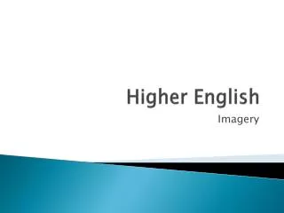 Higher English