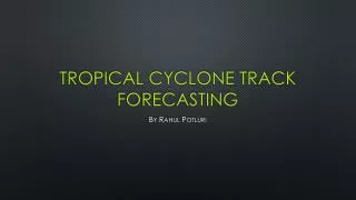 Tropical Cyclone Track Forecasting