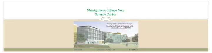 montgomery college new science center