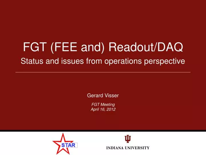 fgt fee and readout daq
