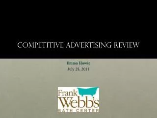 Competitive Advertising Review