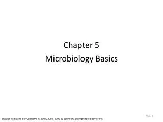 Chapter 5 Microbiology Basics