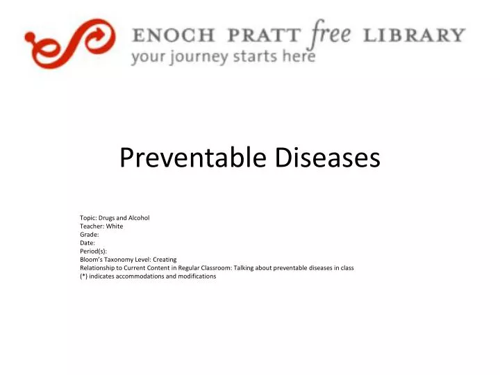preventable diseases